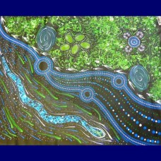 Aboriginal Art Canvas - D Mckenzie-Size:88x110cm - A
